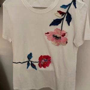 Max & Co Floral Embroidered Tee